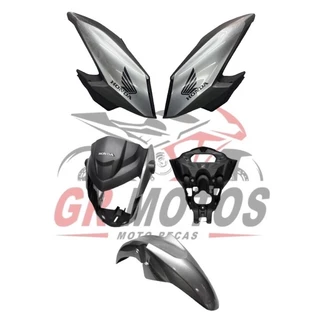 KIT CARENAGEM MOD HONDA CG FAN160 2023 PRATA IRON