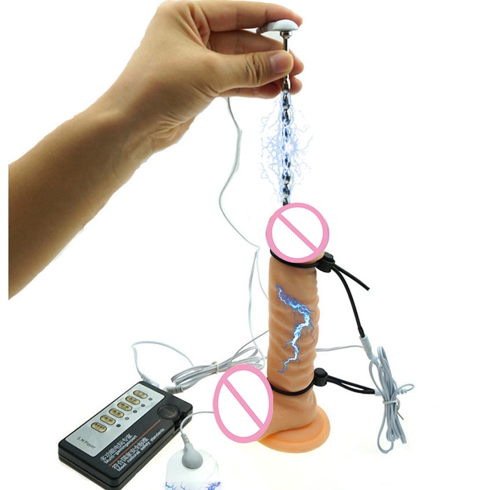Pulso Elétrico Choque Uretral Uretradores Estimulação Massagem Penis Plug Uretral Sex Toys Para O Homem