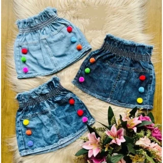 Saia Jeans Menina Roupas Criança