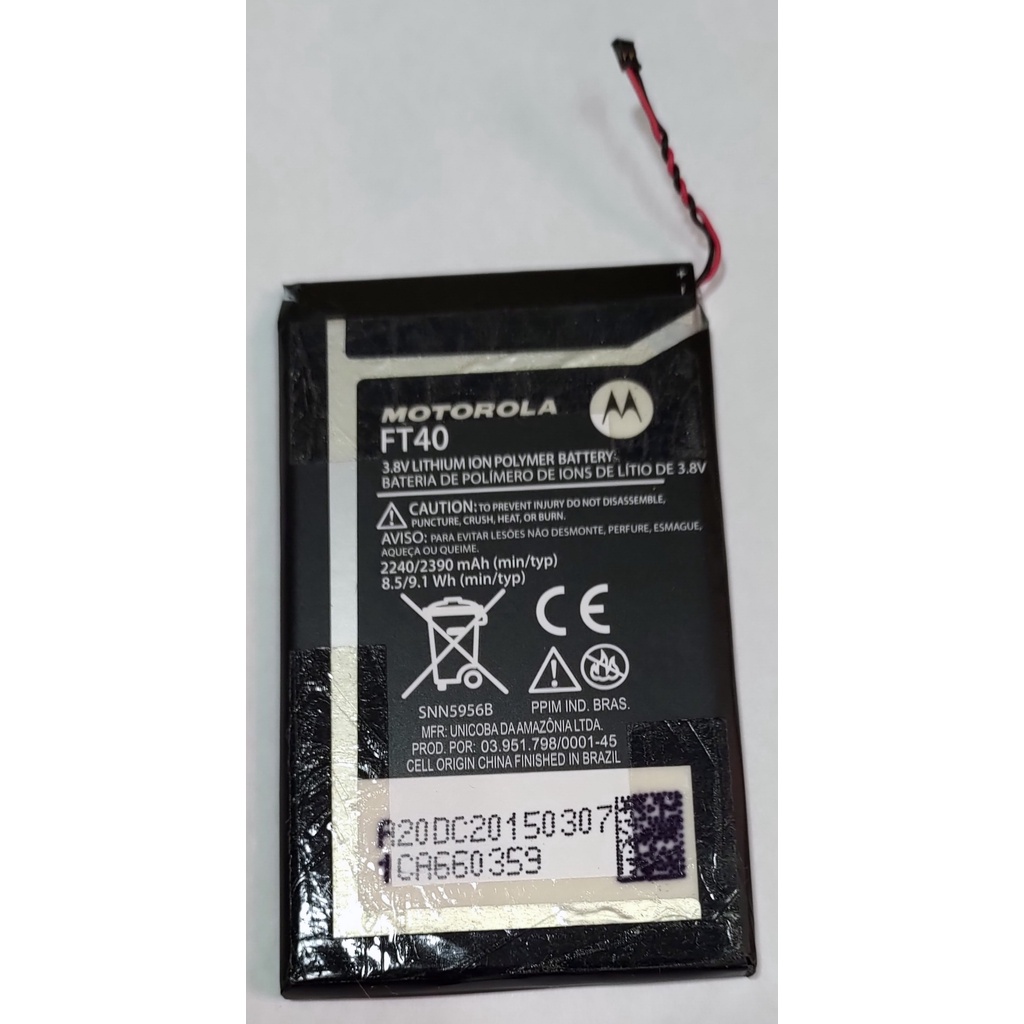 Bateria Moto E2 FT40 - Xt1506 Xt1514 Xt1521 Xt1523