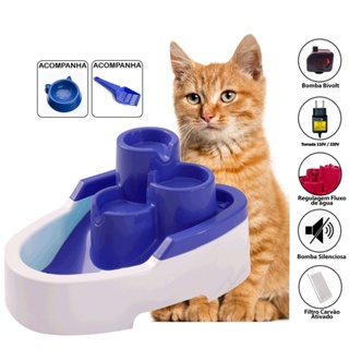 Fonte Bebedouro Automático Pet Durapets Bivolt 2,5L