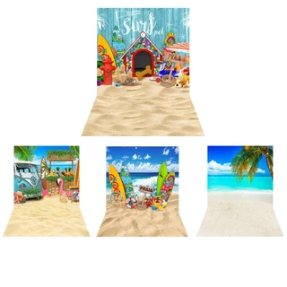 Fundos Fotograficos Tecido Newborn 3D Praia Verão 1,20x1,50