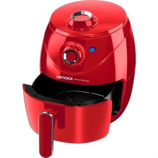 Fritadeira Elétrica sem Óleo Portátil Air Fryer Lenoxx Grand Fryer Red 4 Litros 220v Promoção
