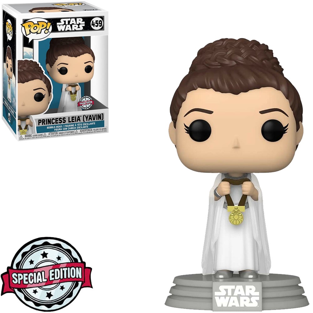 FUNKO POP STAR WARS EXCLUSIVE - PRINCESS LEIA (YAVIN) #459 | Shopee Brasil