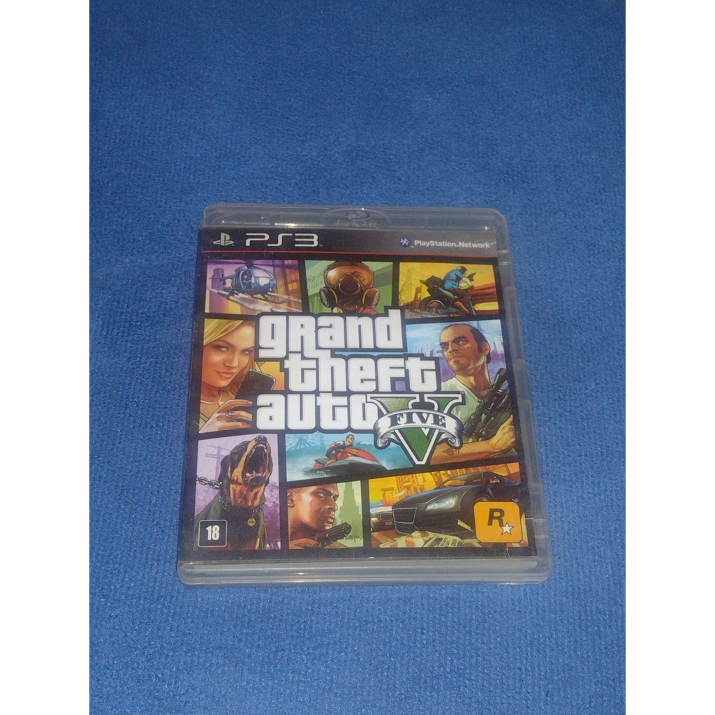 Grand Theft Auto Gta 5 Ps3 Mídia Cd Lacrado + Mapa Do Jogo em