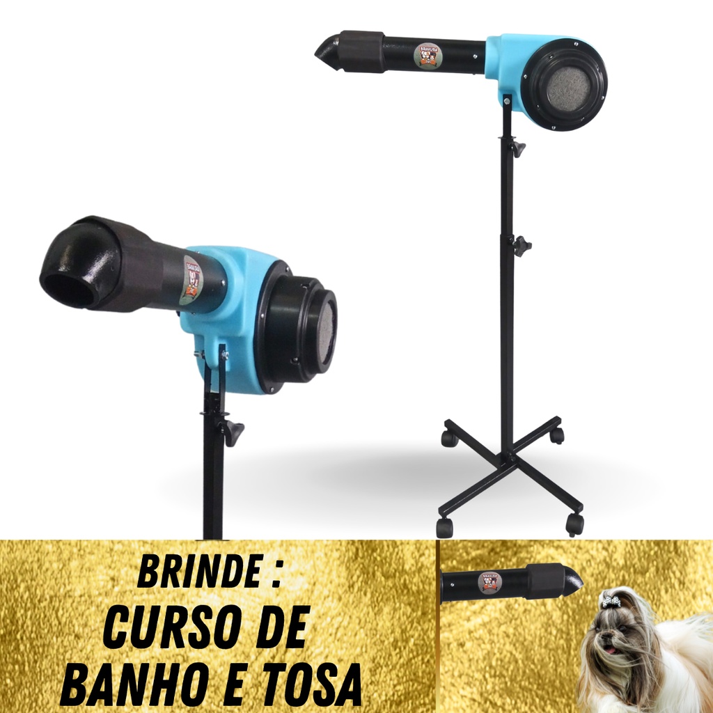 Secador Pet Banho E Tosa Profissional Bravura Pet (3 Cores) | Shopee Brasil