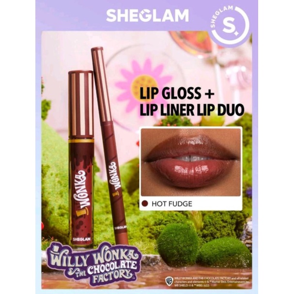 Lip Kit SheGlam Coleção Willy Wonka COR HOT FUDGE Shopee Brasil