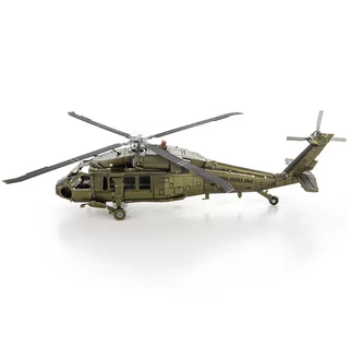 HELICOPTERO BLACK HAWK MINIATURA DE MONTAR METAL