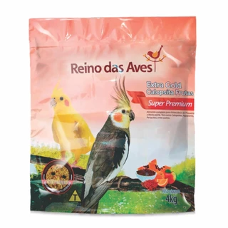 Extra Gold Calopsita Frutas 4kg - Reino Das Aves