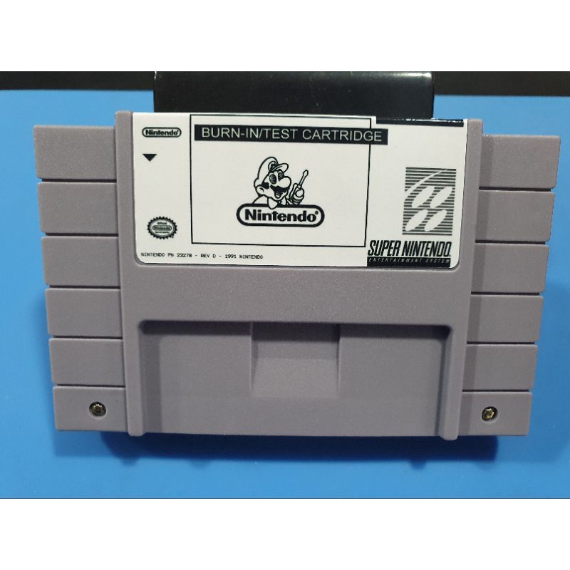 CARTUCHO de Teste Burn-In SNES. | Shopee Brasil