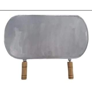 Chapa para churrasqueira a bafo 47x26 em alumínio