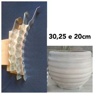 (Kit n03) com 3 Gabaritos para vaso de cimento para DESTRO. gabarito ...