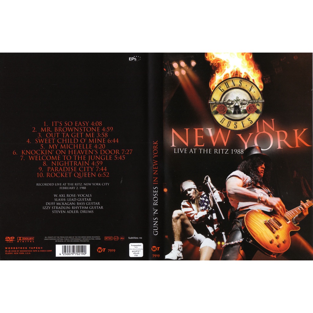 Guns N' Roses - Live at The Ritz 1988 | Shopee Brasil