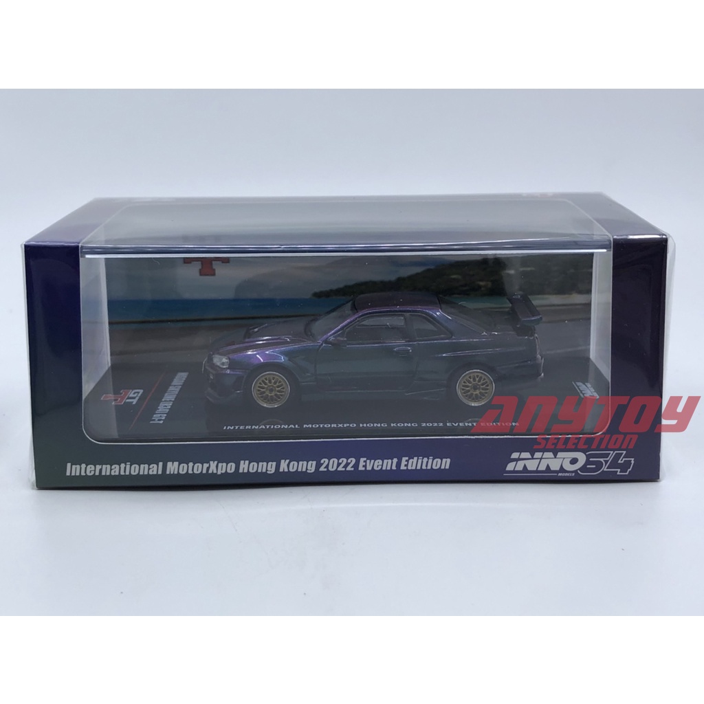 Inno64 Nissan Skyline GT-T (R34) Magic Purple IMX2022 Edição De