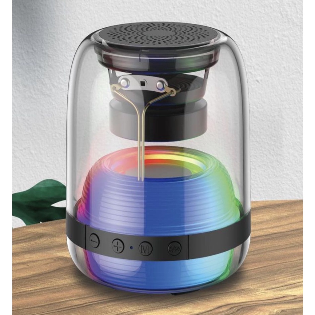 alto-falante do computador bluetooth do telefone móvel Caixa de Som Portátil Bluetooth com Led Crystal S68