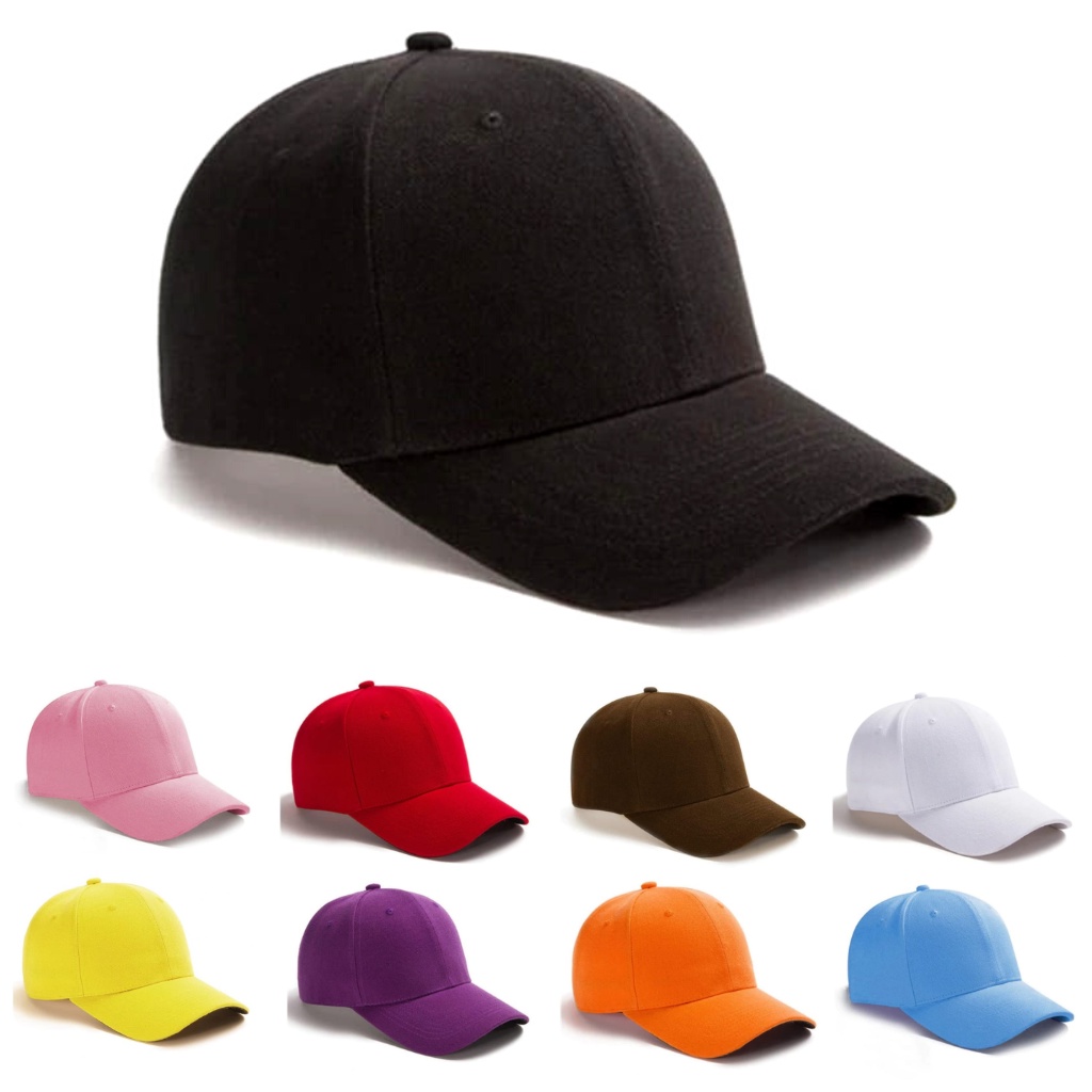 Kit 12 Boné liso Adulto Varias Cores | Shopee Brasil