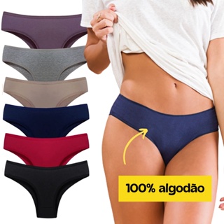 Calcinha Algodão Premium Lingerie Cotton Antialérgico