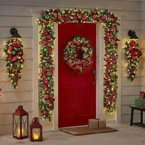 Festão Verde Flexível Enfeite Natal Festa Natalina Decoração