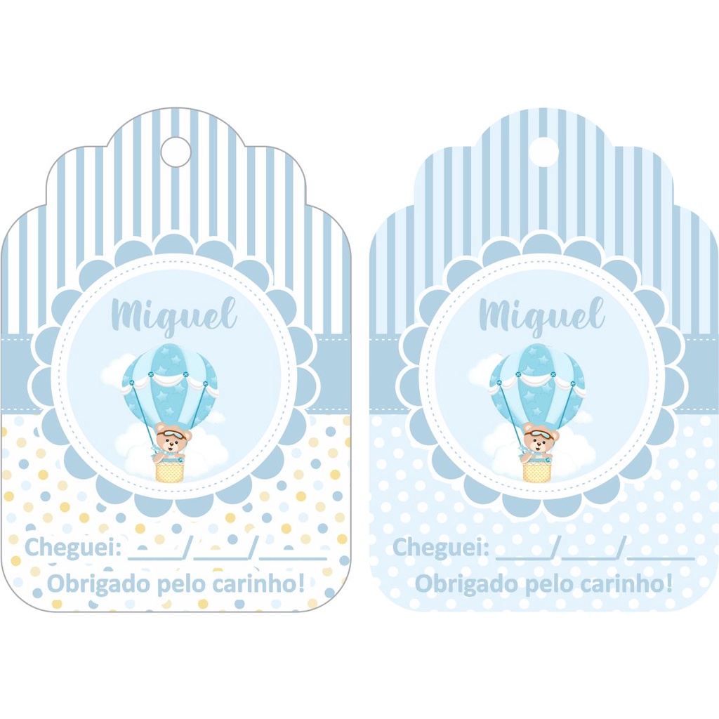 Mini tags Personalizadas - 4x2,7cm - Embalagem para presente, ecommerce ...