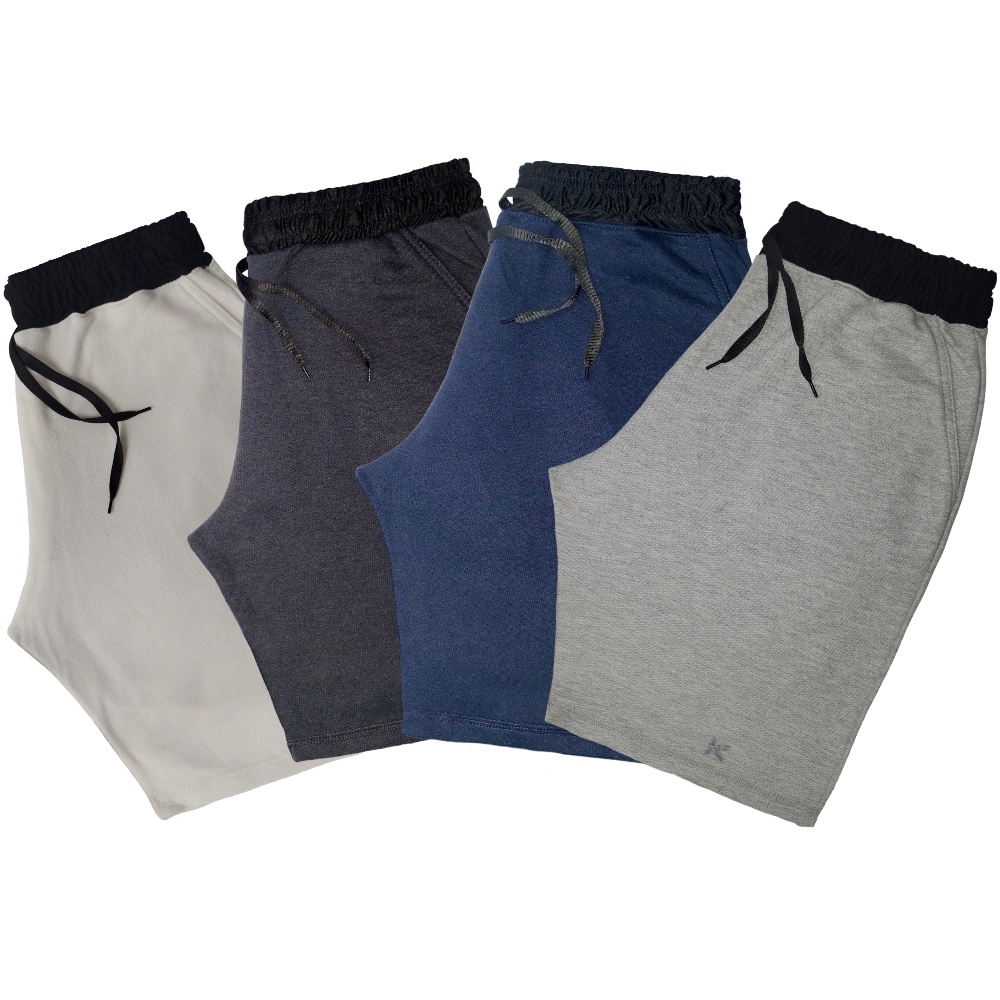 KIT 4 Bermuda Shorts Masculino Moletom Felpado Algodão Basica Corrida Academia Treino - K Store