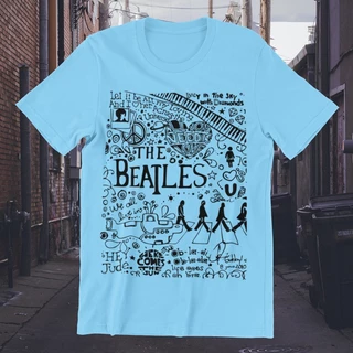 Camiseta The Beatles em poliéster sem elastano