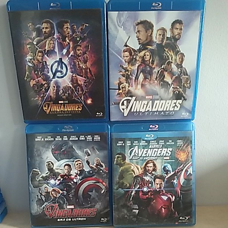 BLU-RAY- COLEÇÃO VINGADORES COMPLETA- ORIGINAL | Shopee Brasil