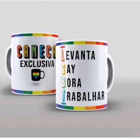 Caneca Branca Personalizada LGBT - 676