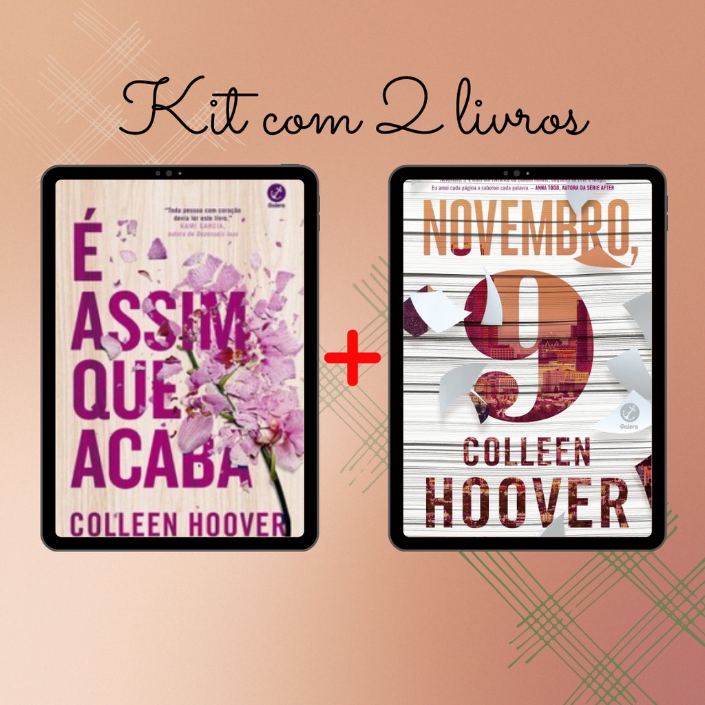 Kit Com 9 Livros Da Colleen Hoover De Sua Escolha!