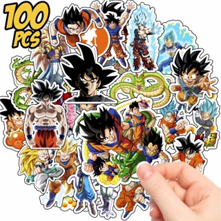 Adesivos Dragon Ball Z Goku Vegeta Figurinhas Adesivas Desenho 50 Unidades