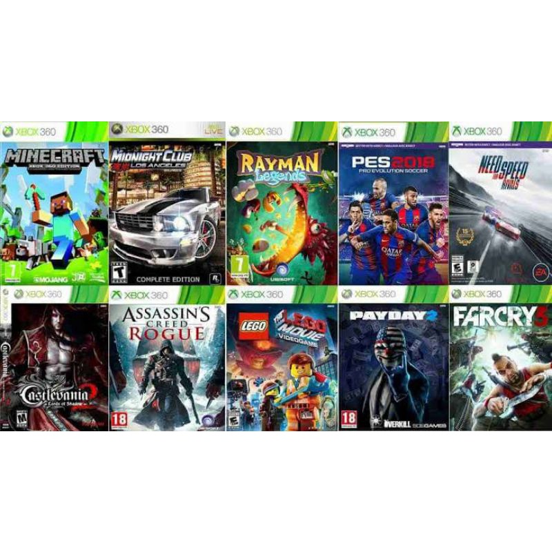 Jogo para Xbox 360 desbloqueado a escolha