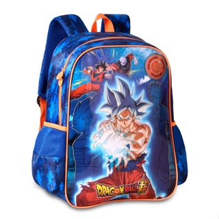 Dragon ball z mochila para meninos e meninas, saco de escola colorido,  capacidade, impermeável, desenhos animados, anime