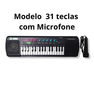 Betel Som - Teclado Musical Infantil Profissional com Microfone. Este  teclado é ideal para aprender a tocar, embora seja considerado brinquedo,  pode ser usado por qualquer pessoa sem limite de idade, pois