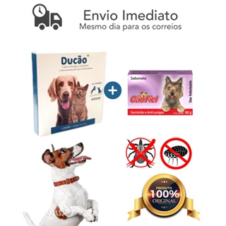 Combo Coleira Anti Pulgas + Sabonete Anti Pulgas e Carrapatos Dugs
