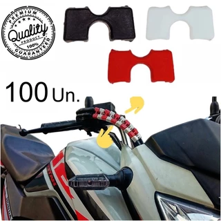 Kit 50 a 100 - Clip para Cabo Fio de Moto Decorativo Colorido Preto Branco Vermelho em Oferta na Shopee