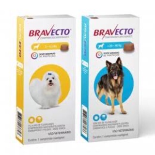 Anti-pulgas e carrapatos alívio para seu cãozinho Bravecto MSD combo família