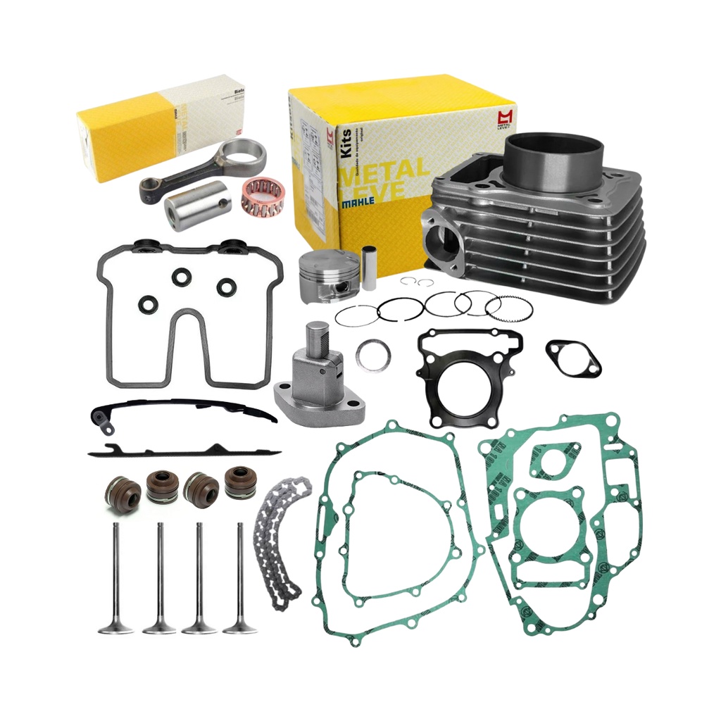 Kit Motor Completo Cbx 250 Twister Biela Junta Válvula Guia