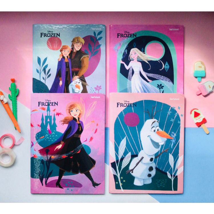 CADERNO GRANDE BROCHURA - FROZEN DISNEY - 80 FOLHAS STARSCHOLL - PRONTA ENTREGA
