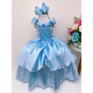 Vestido Infantil Frozen Elsa Branco Azul Aniversário Temático Festa  Fantasia Ctdlxfrozen01ano, Roupa Infantil para Menina Nunca Usado 91166655