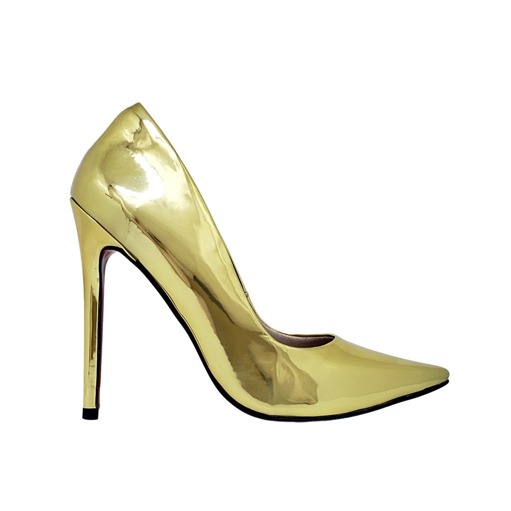 Sapato feminino dourado cheap para festa