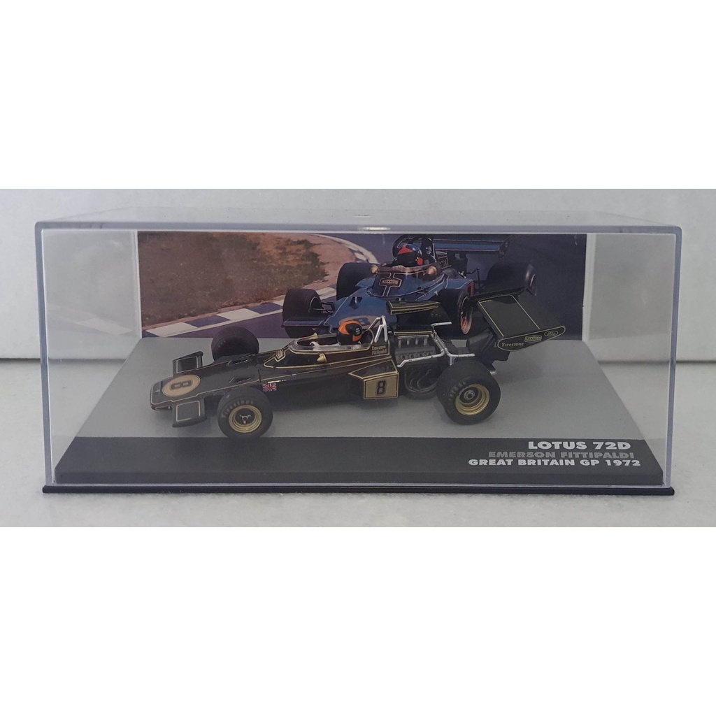 OPO 10 Modellino Formula 1 1/43 - Lotus 72D, Emerson Fittipaldi 1972 - Ixo, Serie FD005