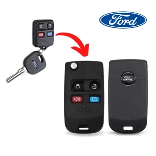 Chave Canivete Ford Ka EcoSport Fiesta 2005 a 2014 Modernização Adaptação Qualidade Capa Carcaça