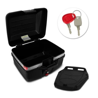 Bau Para Moto Bauleto Caixa Givi Monolock E27m Traffic Universal 27litros