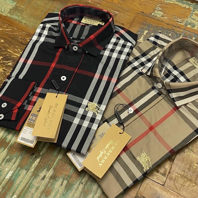 Camisa xadrez shop burberry replica