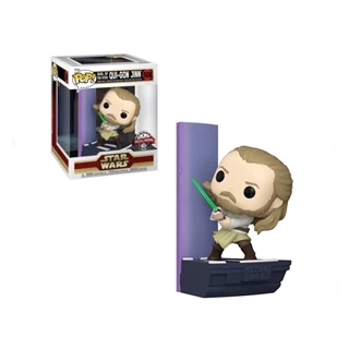 FUNKO POP STAR WARS - QUI-GON JINN 508 DELUXE NOVO ORIGINAL em Oferta na Shopee
