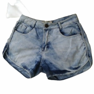 Shorts jeans de cintura baixa para mulheres, cintura baixa, rasgado, buraco  curto, jeans lavado e envelhecido, shorts jeans feminino, Azul, M