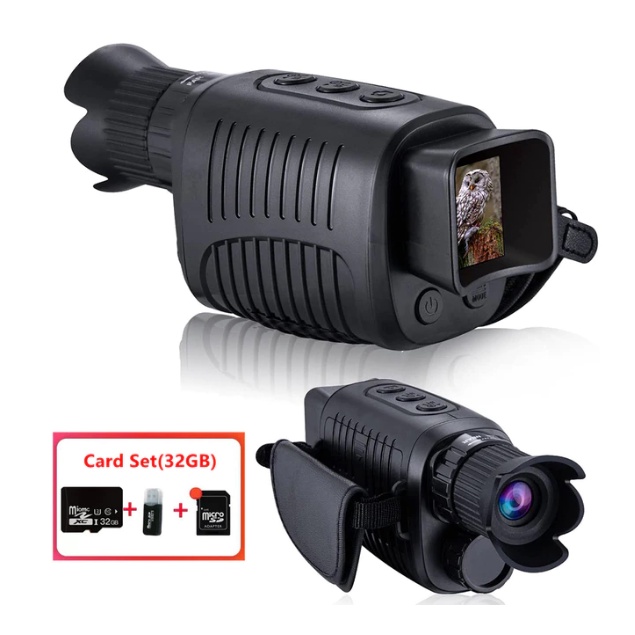 Cronros Night Vision Binóculos, Vídeo Full HD 1080p, Óculos de Visão  Noturna Digital LCD de 3 polegadas para assistir 200m no escuro, com zoom  digital