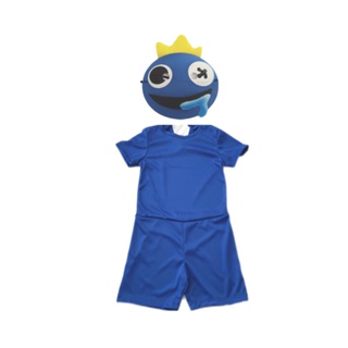 Kids Roblox Rainbow Friends Costume Blue Monster Cosplay Horror Game  Halloween Jumpsuit Party Outfit