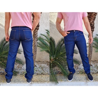 Calça Masculina Jeans Com Elastano Básica Tradicional Serviço Trabalho