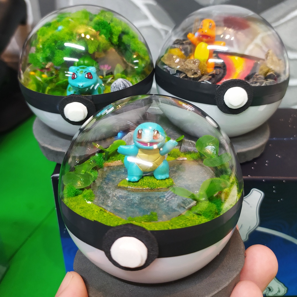 Kit Pokemon Articulado E Pokebola Brinquedo Montar Crianças