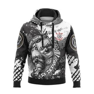 Moletom Blusa De Frio Time Timão Torcida Bando De Louco Por Ti Futebol Da Quebrada